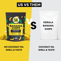 5:15PM Yellow Banana Chips Snacks - Fresh Crispy Banana Wafers Chips | Classic Salted Flavour 400grams Packet