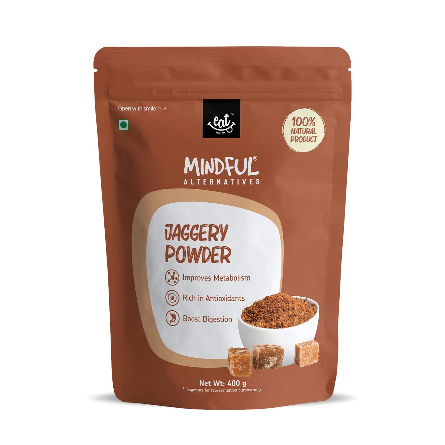 Eat Anytime Mindful Healthy Jaggery Powde - 400 gms