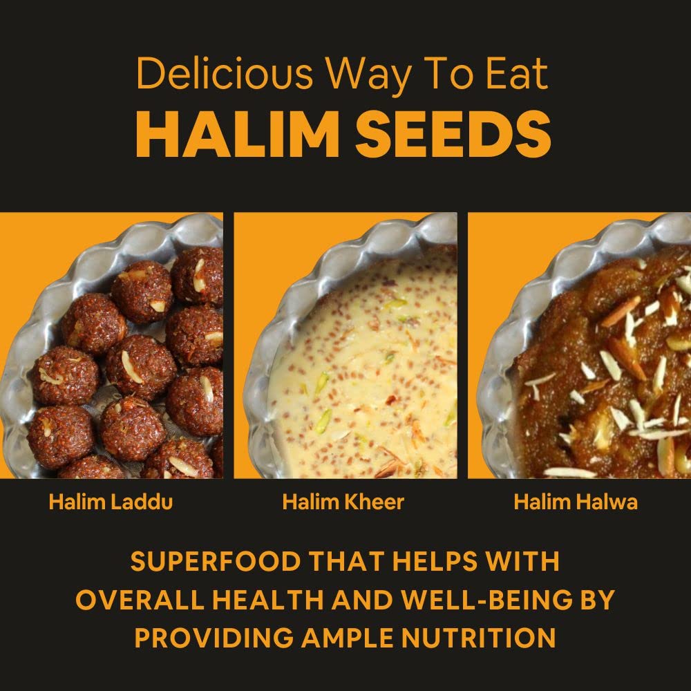 5:15PM Halim Seeds | Aliv Seeds for Eating & Hair Growth | Haleem Seeds | Garden Cress Seeds| Asaliya Seeds - Immunity Booster Superfood – 400g