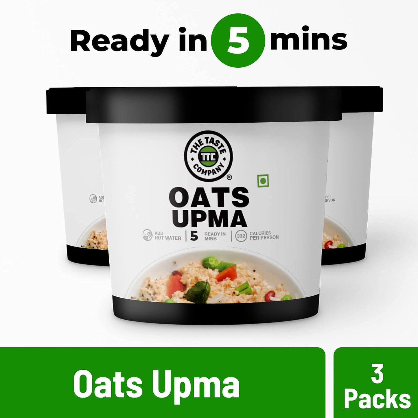 The Taste Company Oats Upma - 240 gms(Pack of 3)