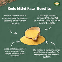 Millet Amma Organic Kodo Millet Rava - 1000 gms