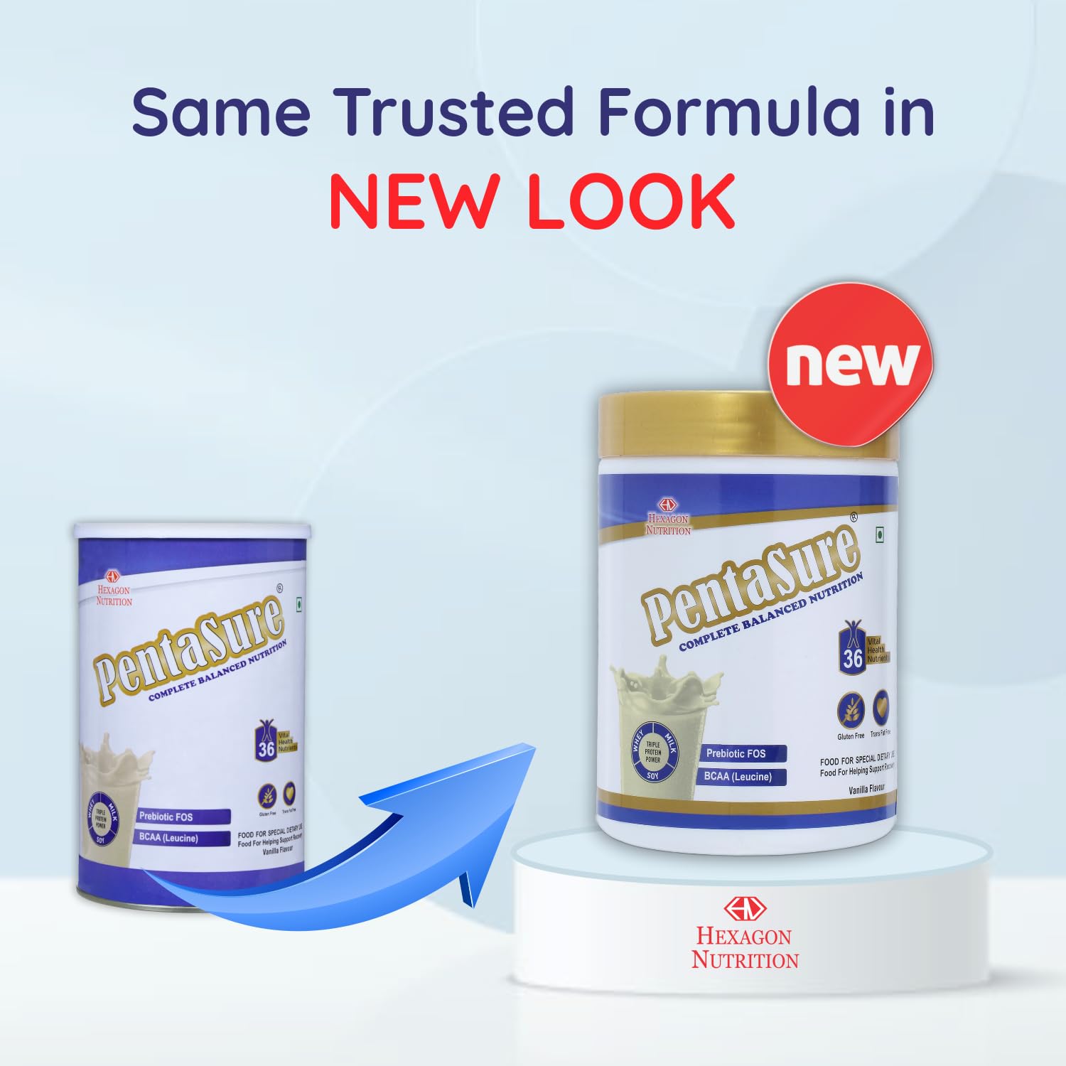 Pentasure Daily Nutrition Protein Shake Vanilla Flavour