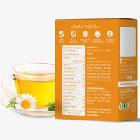 Nutri Organics Herbal Tea Ayurvedic Chamomile Flower Tea | Natural Sun-Dried Chamomile Flower Buds - 25g | SLEEP TEA & STRESS RELIEF | Herbal Tea - Caffeine Free | Calming Tisane - Soothing Tea