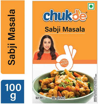 Chukde - Sabji Masala - Vegetable Curry Powder - Enhance Every Vegetable Dish with Rich Indian Spices - Aromatic Spice Mix for Delicious Indian Veg Curries - 100 gm - Pack of 3