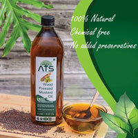 ATS Wood Pressed Mustard Oil - 1000 gms