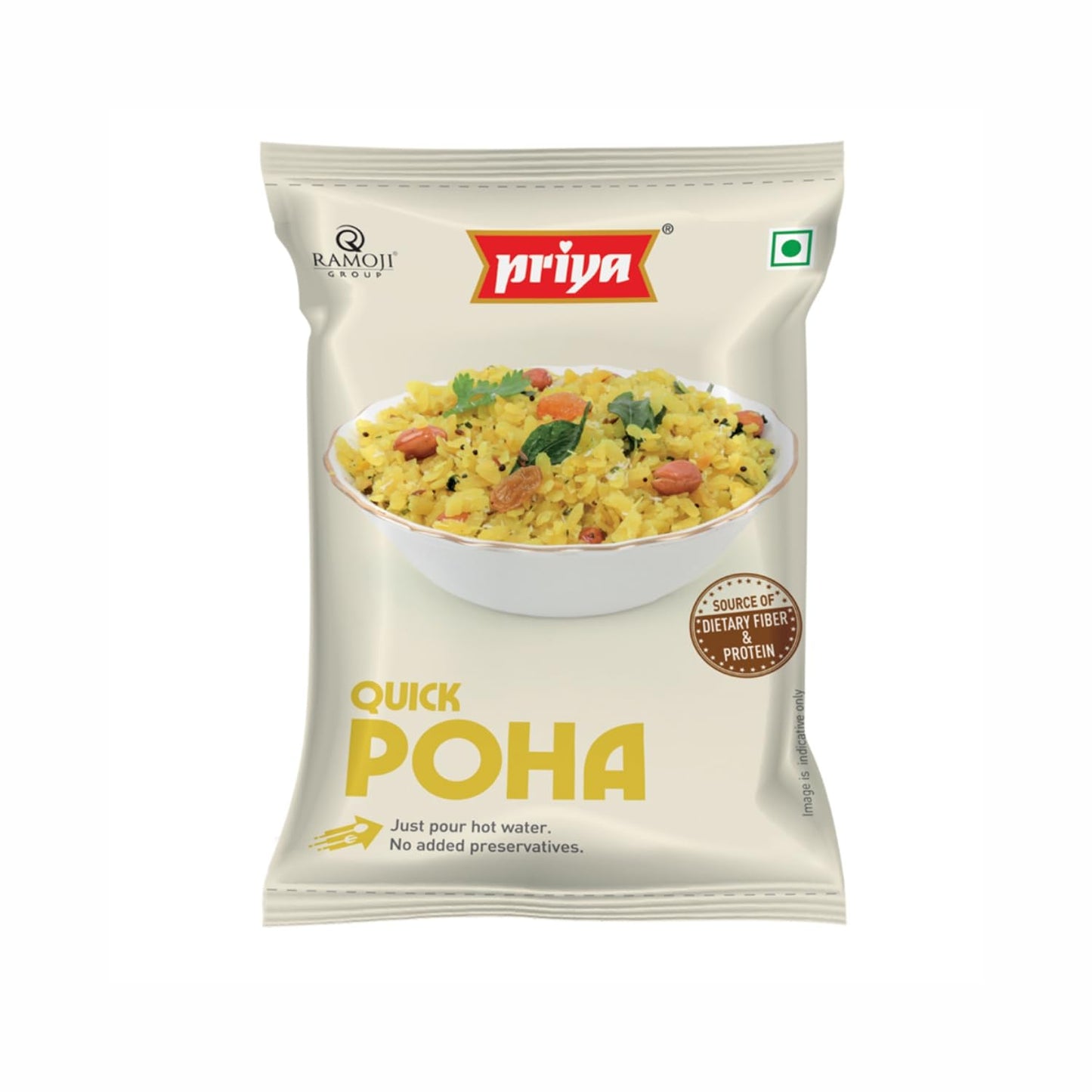 Priya Quick Poha  - 60 gms Each (Pack of 5)