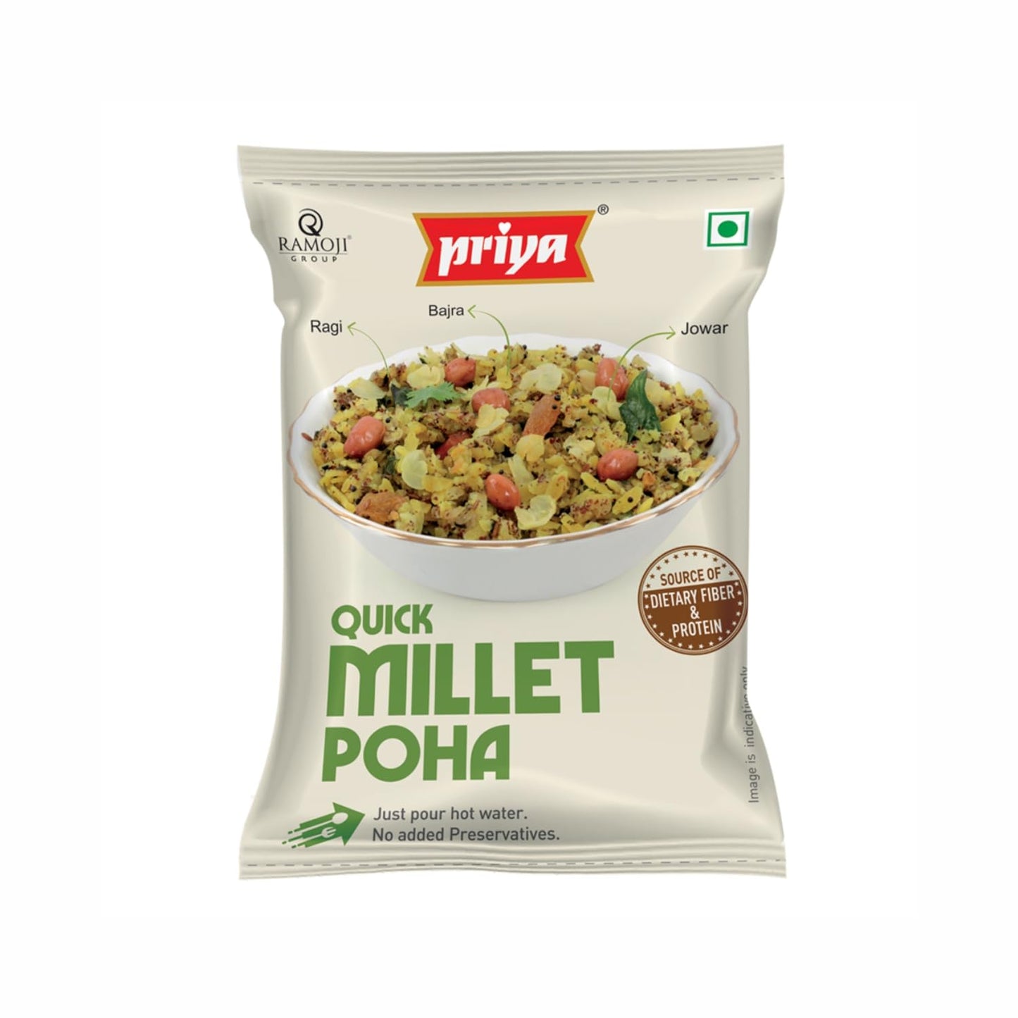 Priya Quick Millet Poha - 50 gms (pack of 5)