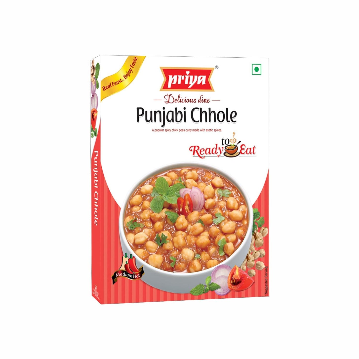 Priya Ready to Eat Punjabi Chhole - 300 gms (pack of 3)