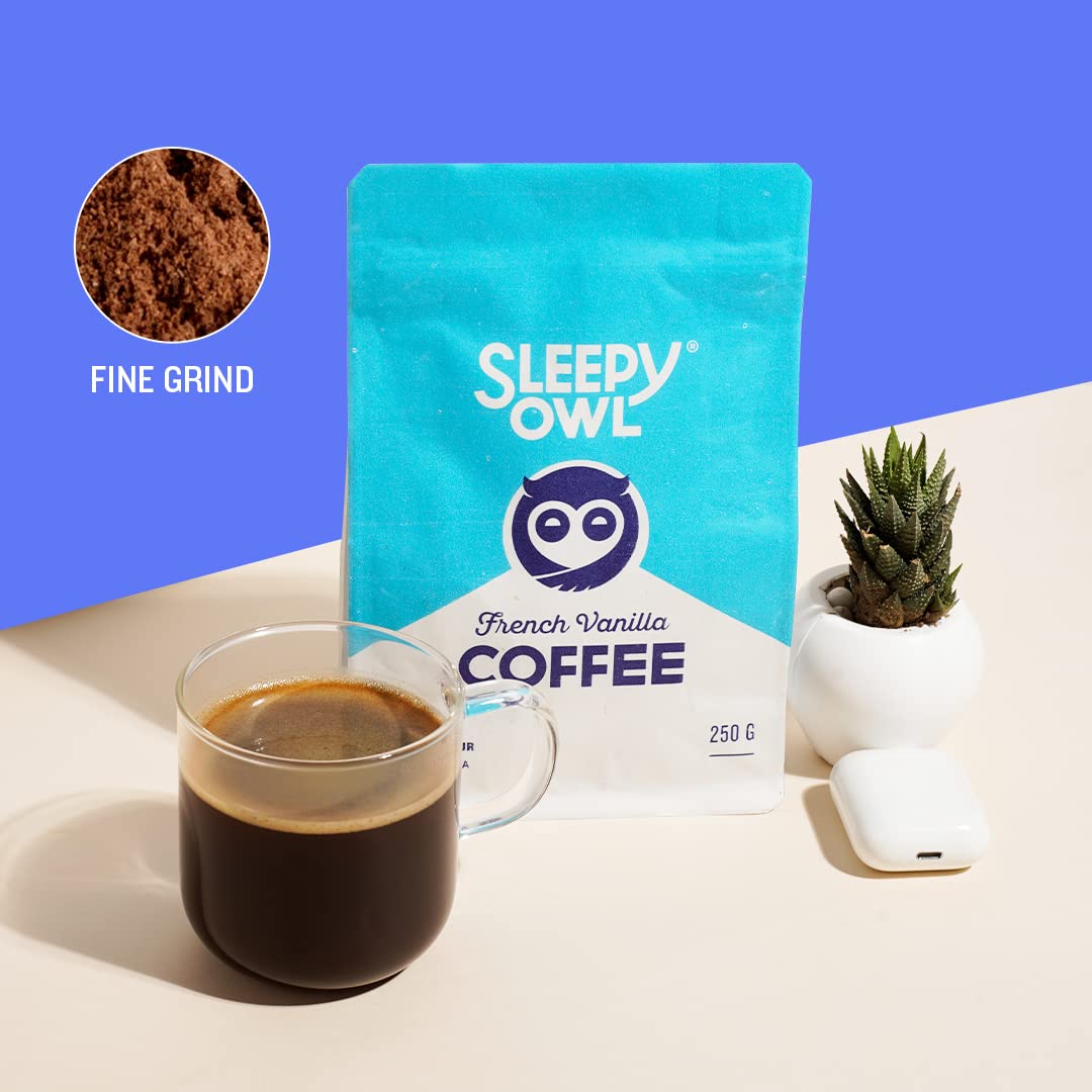 Sleepy Owl French Vanilla Ground Coffee - 250 Gms