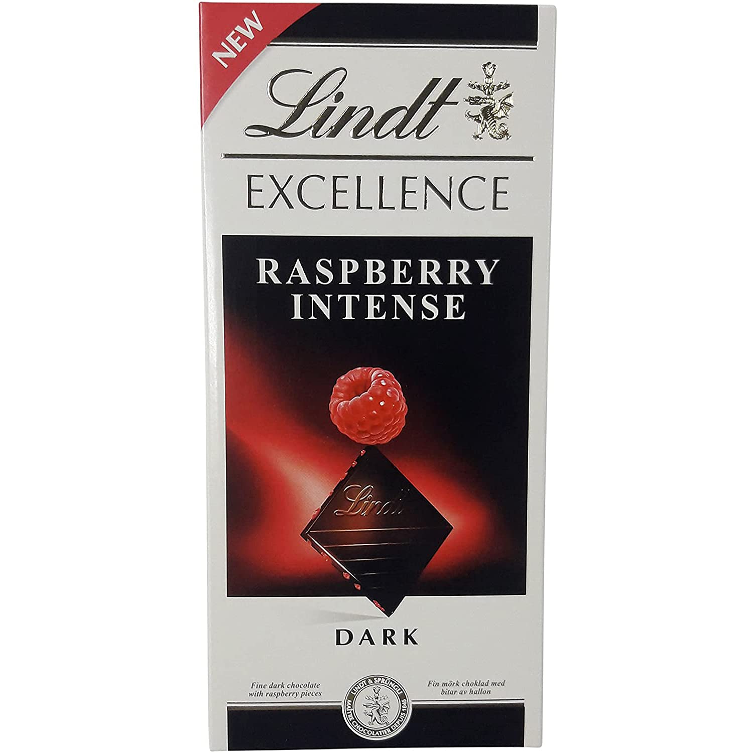 Lindt Raspberry Intense Lindt Excellence Raspberry Intense Dark Chocolate - 100 gms - Veeha Foods