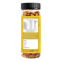 Proseed Natural Premium Whole Almonds/Badaam 300 Gx 1 | 100% Natural Crunchy Badam Giri | Nuts & Dry Fruits | Rich in Protein, Fibre, Vitamin E, Magnesium & Calcium | Healthy Snacks | Dry Fruit Gift | (300 Grams x Pack of 1)