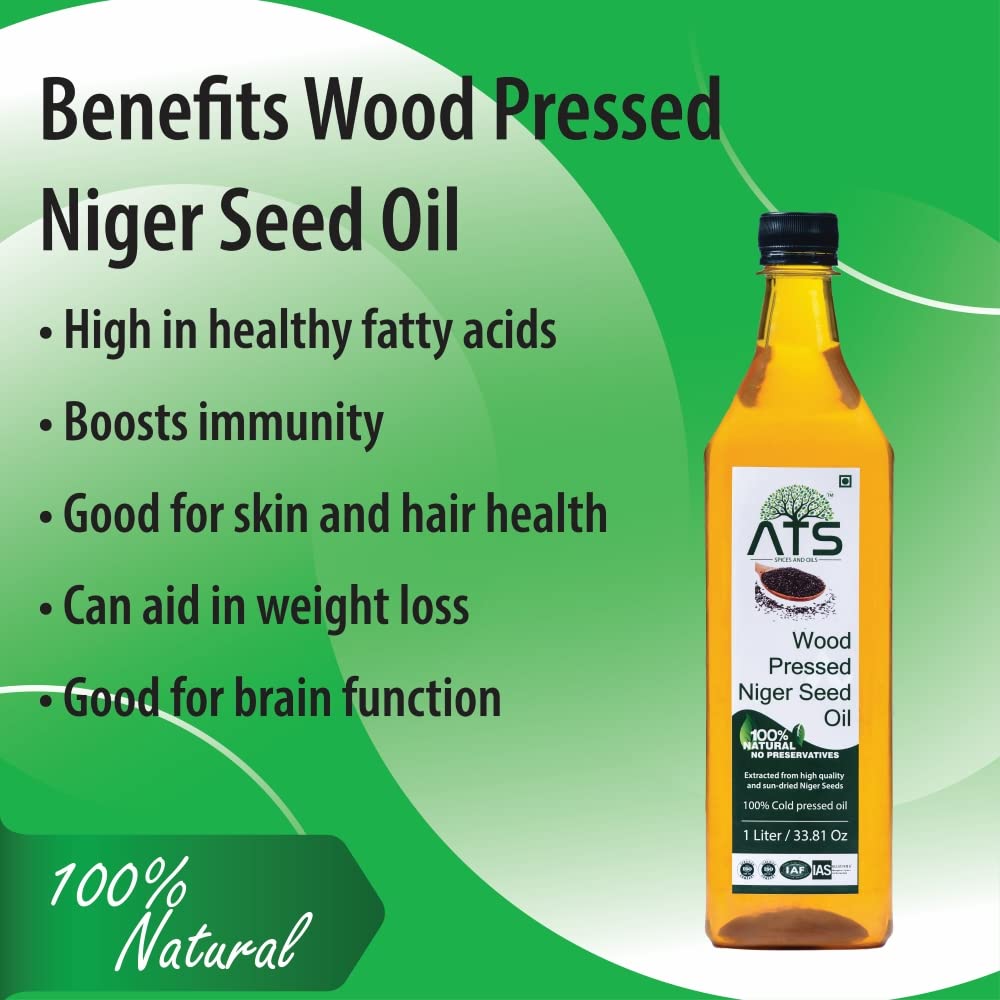 ATS Wood Pressed Niger Seed Oil - 1000 Gms