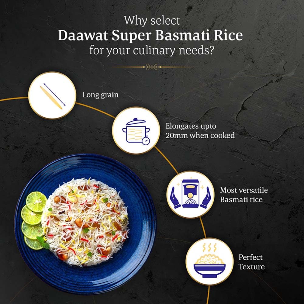 Daawat Super Basmati Rice - 1100 gms