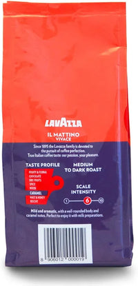 LAVAZZA IL Mattino Vivace 100% Pure Filter Ground Coffee Powder, 200g, Bag