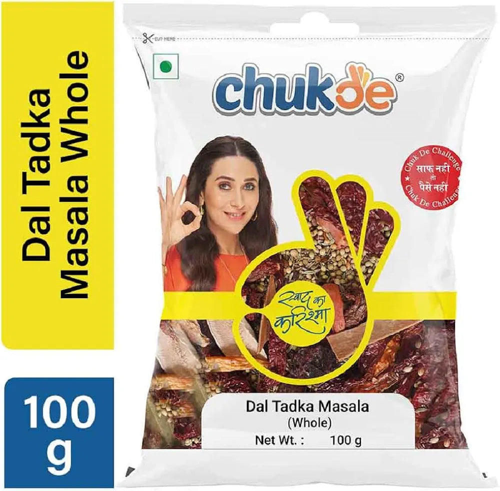 Chukde Dal Tadka Masala, Whole Spices Blend for Lentils, 300g, Pack of 100g x 3