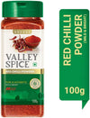 Valley Spice Popular Red Chilli Powder - 100 gms (Pack of 2)