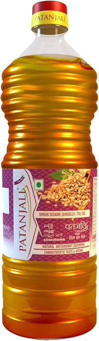 Patanjali Sesame Oil  Pure & Natural, Edible Til Oil for Cooking, Frying, 1L Bottle