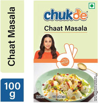 Chukde - Chaat Masala - Powder Blend Spice - Authentic Indian Spice Blend for Flavorful Street Food - Ideal for Indian Snacks and Appetizers - 100 Gram