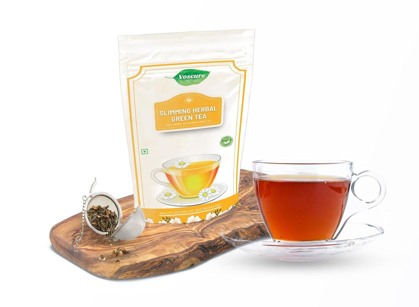 Voscure Natural Slimming Green Tea Bags - 100 gms