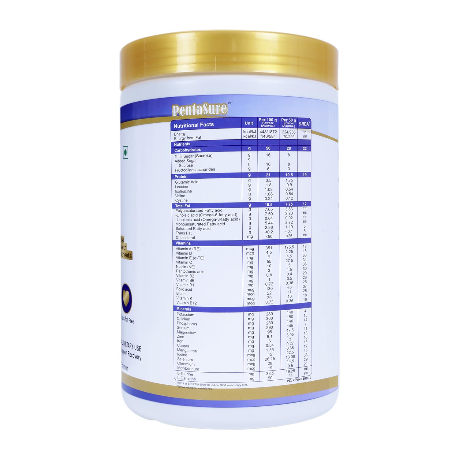 Pentasure Daily Nutrition Protein Shake Vanilla Flavour