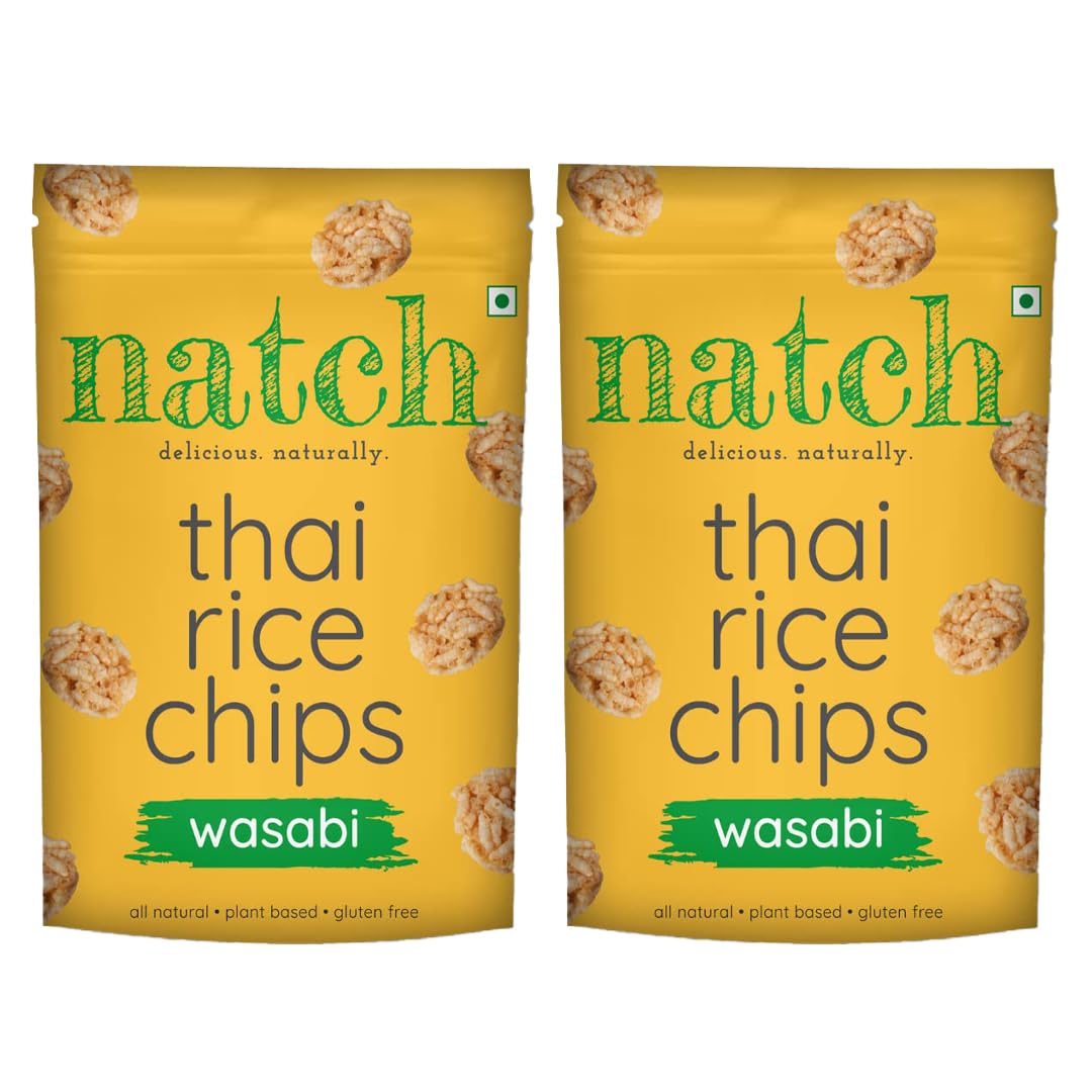 Natch Thai Wsabi Rice Chips - 100 gms