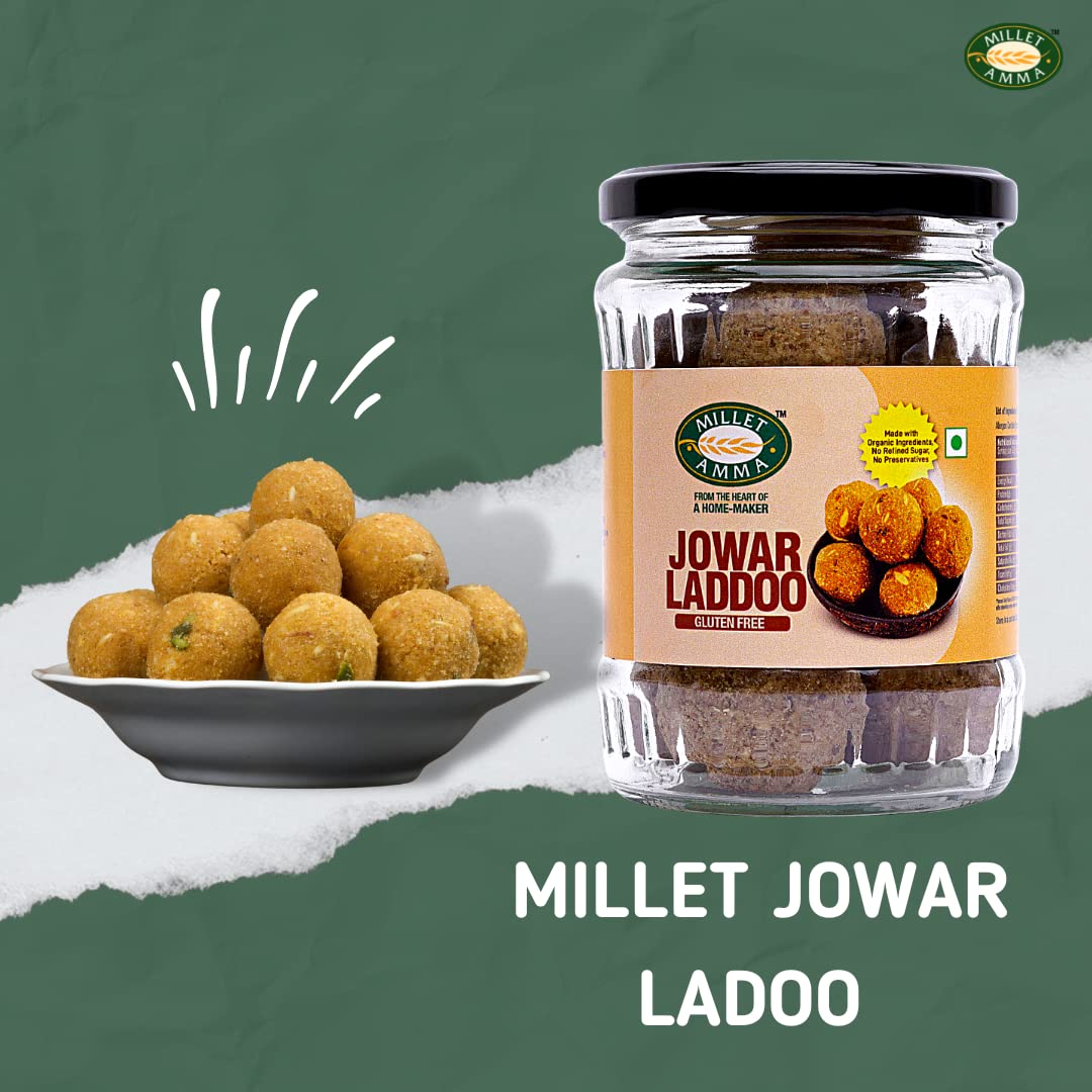 Millet Amma Jowar Ladoo Made with Jaggery - 300 gms