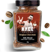 Rage Coffee Silk Blend Instant Coffee | Belgian Chocolate Silk Blend Flavoured Coffee 60 GMs | | 100% Pure Instant Coffee | Premium, Bold & Smooth