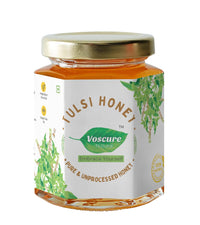 Voscure Natural Tulsi Raw Honey - 500 gms