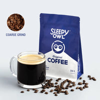 Sleepy Owl Ground Coffee for French Press - 250 Gms