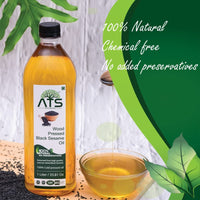 ATS Wood Pressed Black Sesame Oil - 1000 gms