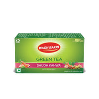 Wagh Bakri Green Tea Shudh Kahwa 25 Tea Bags  - 62 gms (Pack of 2)