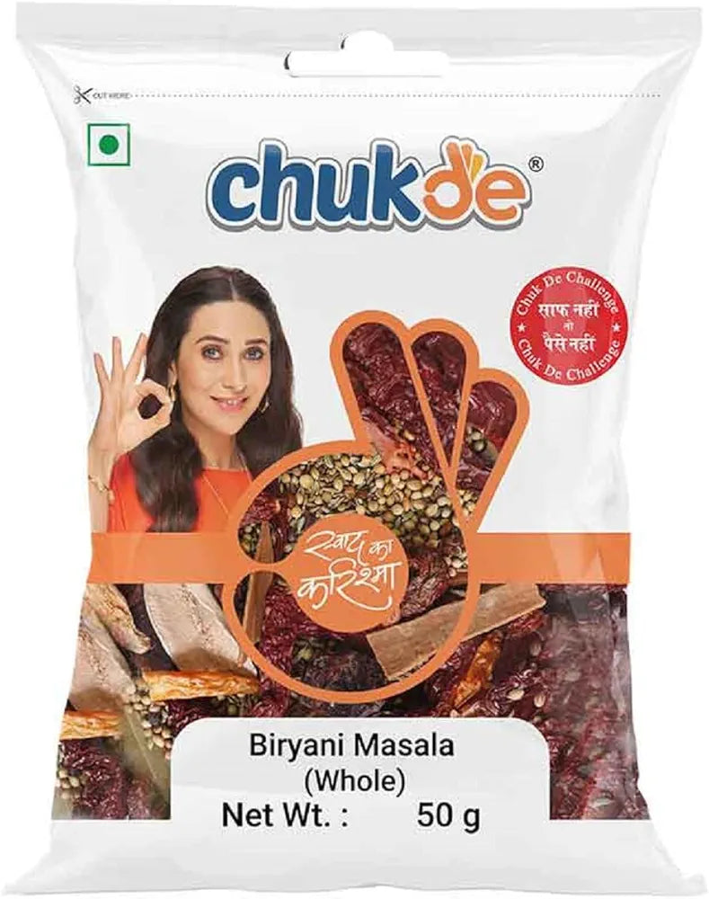 Chukde Biryani Masala, Whole Spices Blend, 50g