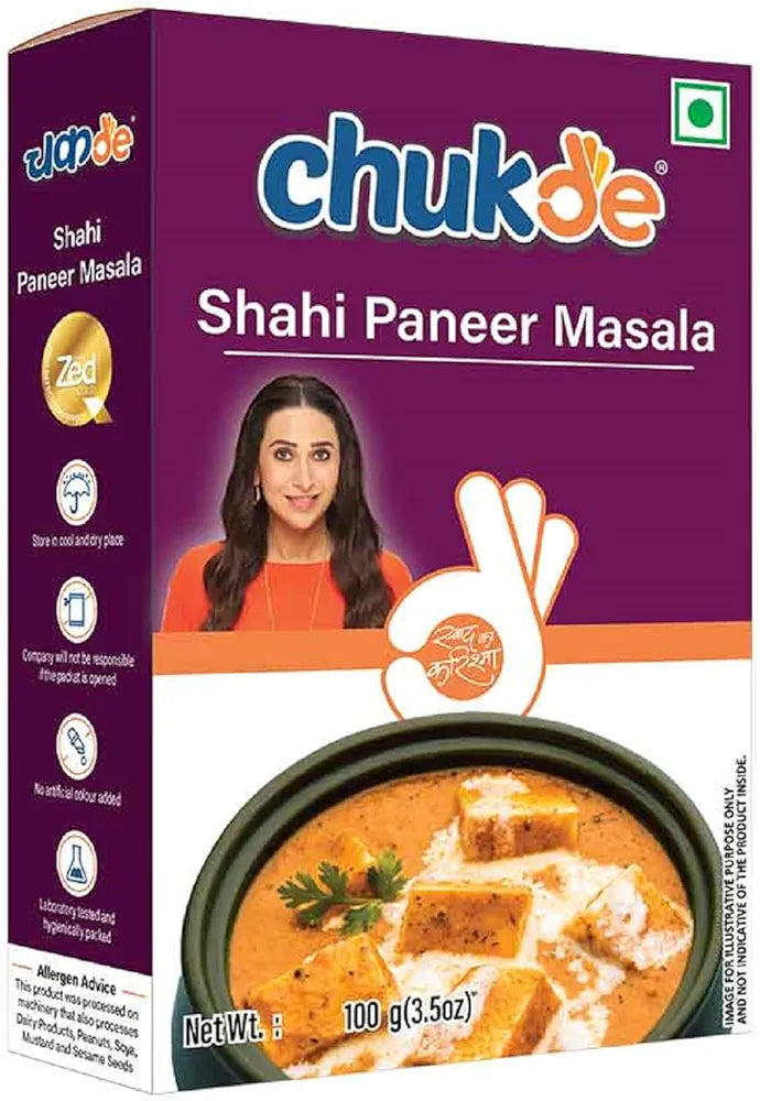 Chukde - Shahi Paneer Masala - Fresh & Aromatic - Authentic Indian Spice Blend for Rich & Creamy Gravy - Perfect for Homemade & Restaurant-Style Cooking - 100 Gm