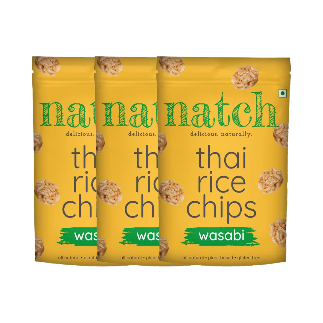 Natch Thai Wsabi Rice Chips - 100 gms