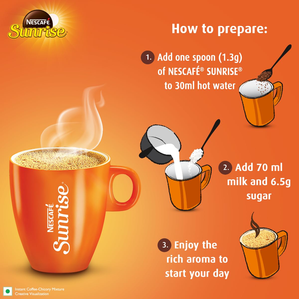 Nescafe Sunrise Instant Coffee Powder - 190 gms