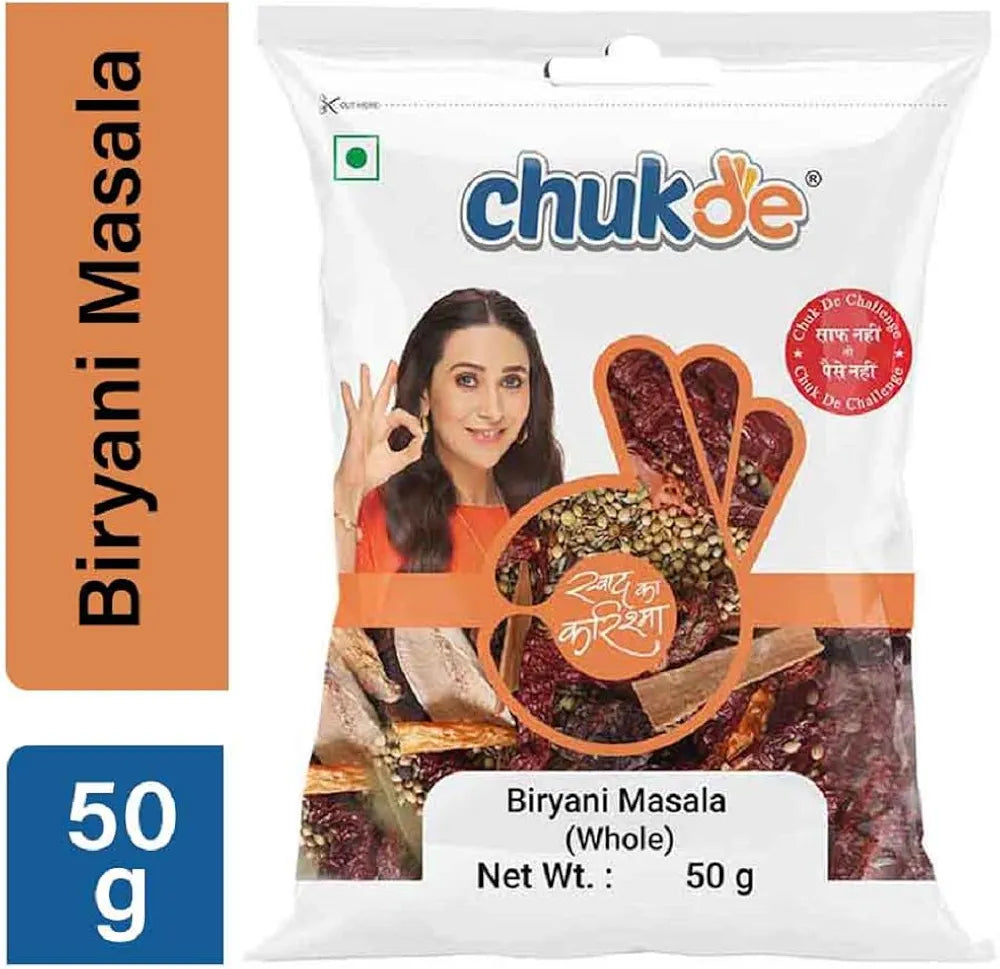 Chukde Biryani Masala, Whole Spices Blend, 50g