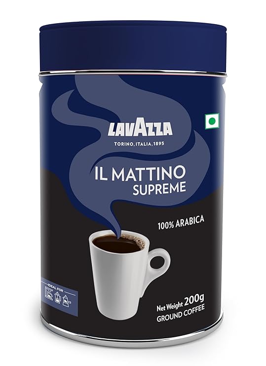 Lavazza Mattino Supreme Pure Ground Coffee - 200 gms