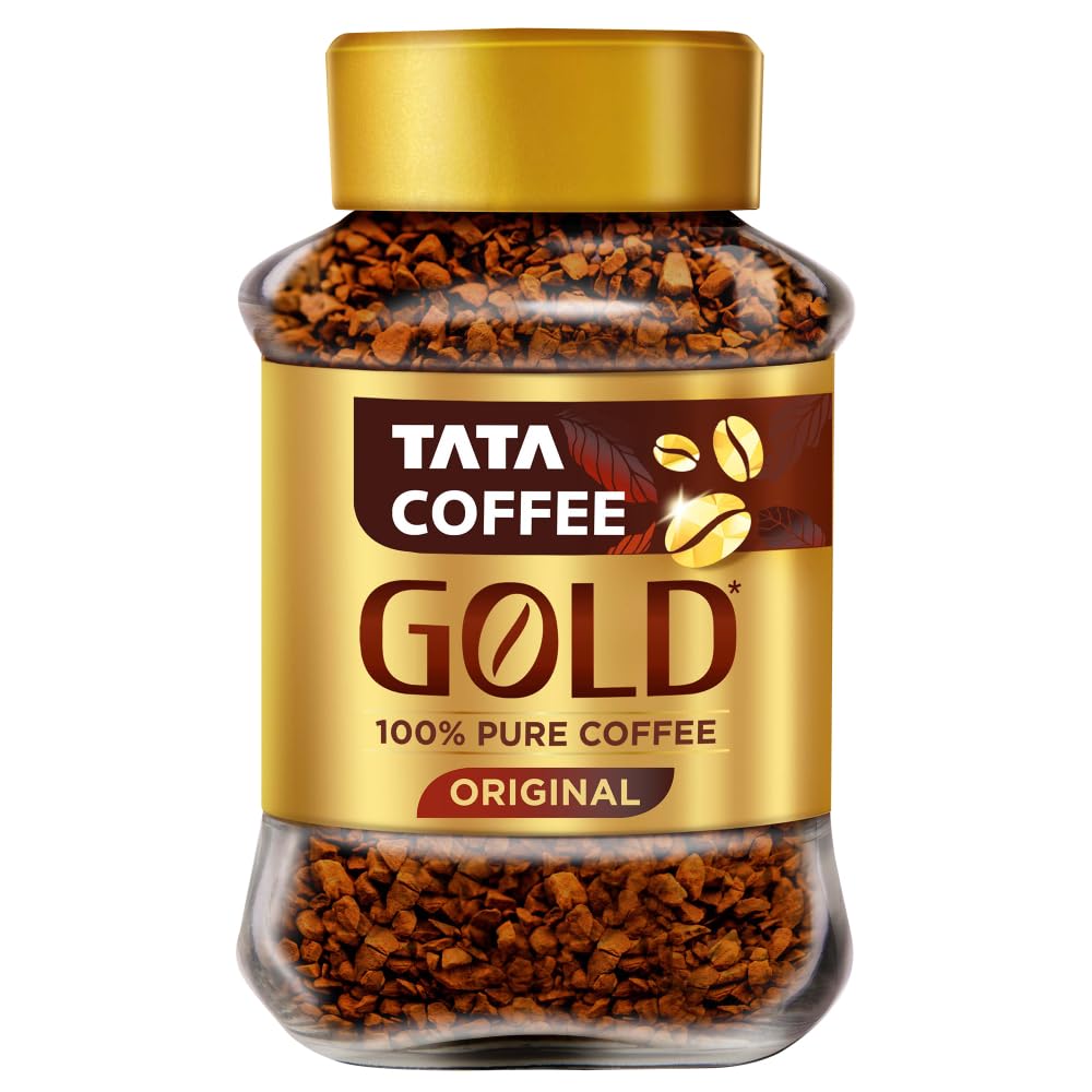 Tata Coffee Gold Original Instant Coffee Jar - 95 gms - Veeha Foods