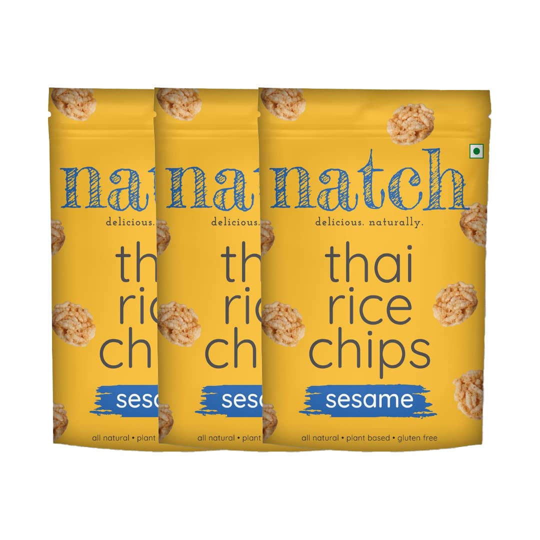 Natch Thai Sesame Rice Chips - 100 gms