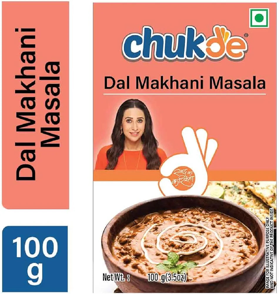 Chukde - Dal Makhani Masala - Rich, Flavorful Spice Mix for Traditional Indian Lentil Curry - Aromatic Spice Blend for Authentic Indian Dal Makhani - 100 Gm