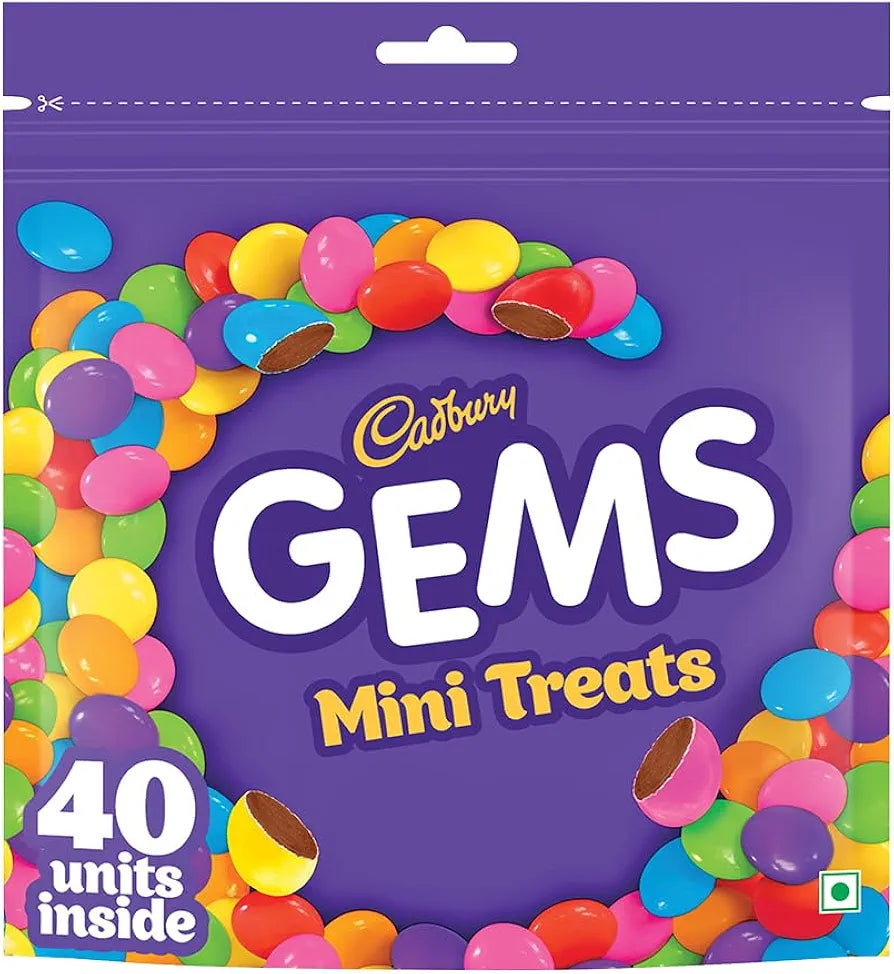 Cadbury Gems Mini Treats Chocolate Pack - 117.55 Gms - Veeha Foods