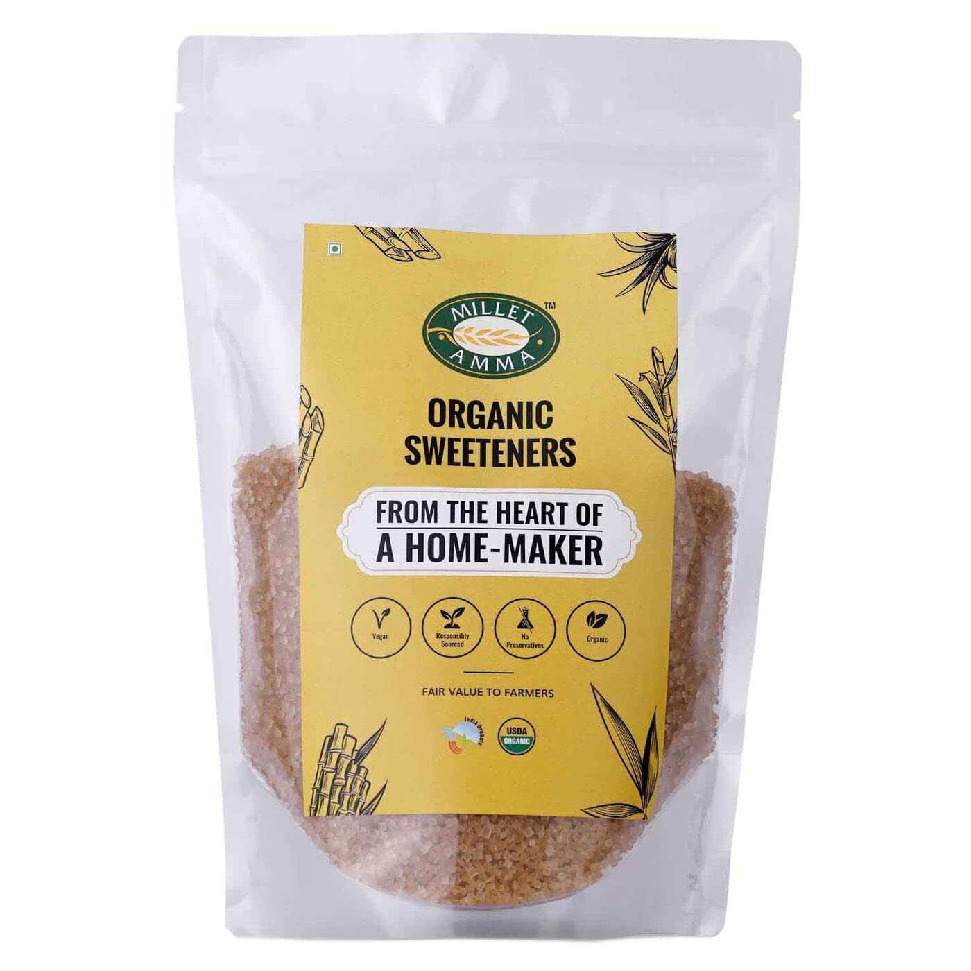 Millet Amma Organic Brown Sugar - 1000 gms