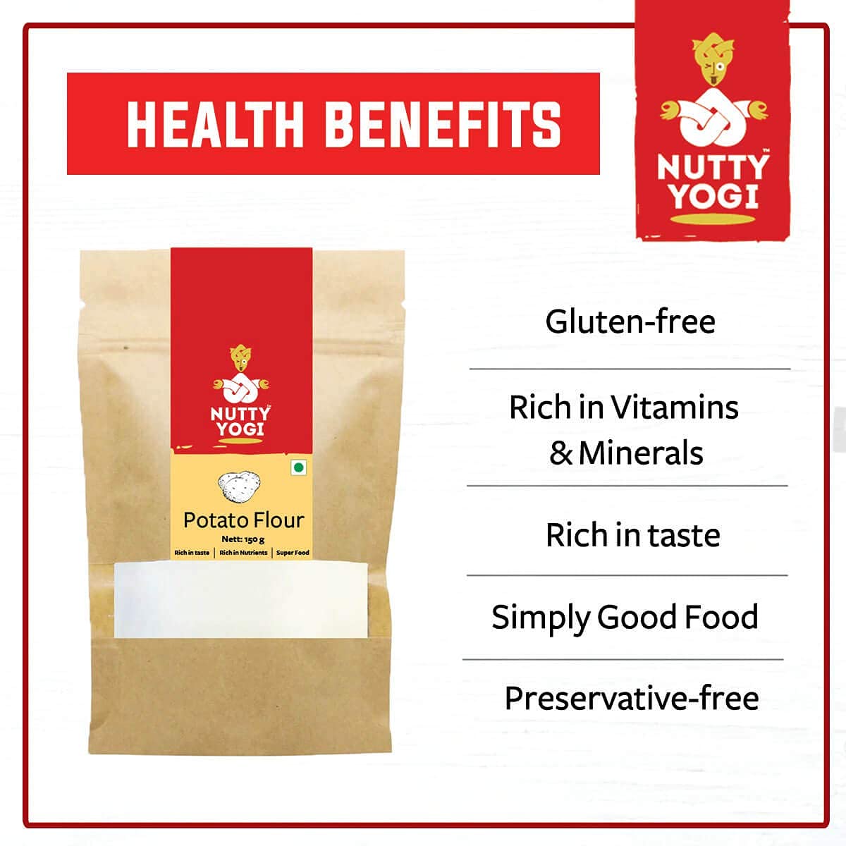 Nutty Yogi Potato Flour 150g