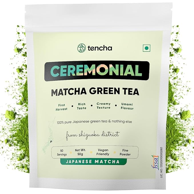 Tencha Ceremonial Matcha Japanese Matcha Green Tea Powder - 50 gms