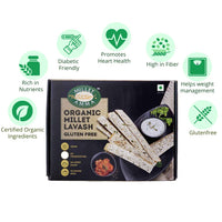 Millet Amma Certified Millet Lavash Gluten Free - 150 gms