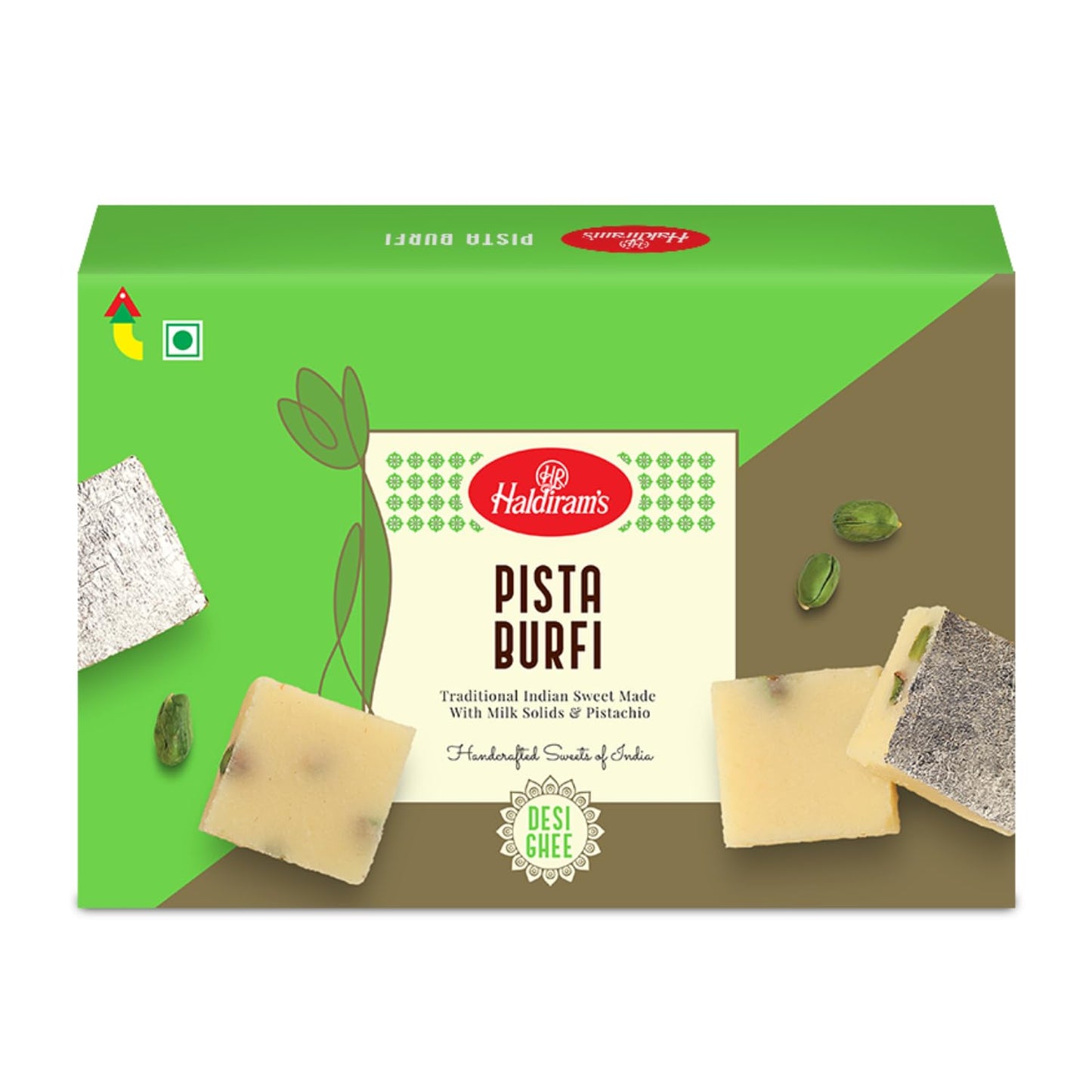 Haldiram's Special Pista Burfi - 400 gms (pack of 2)