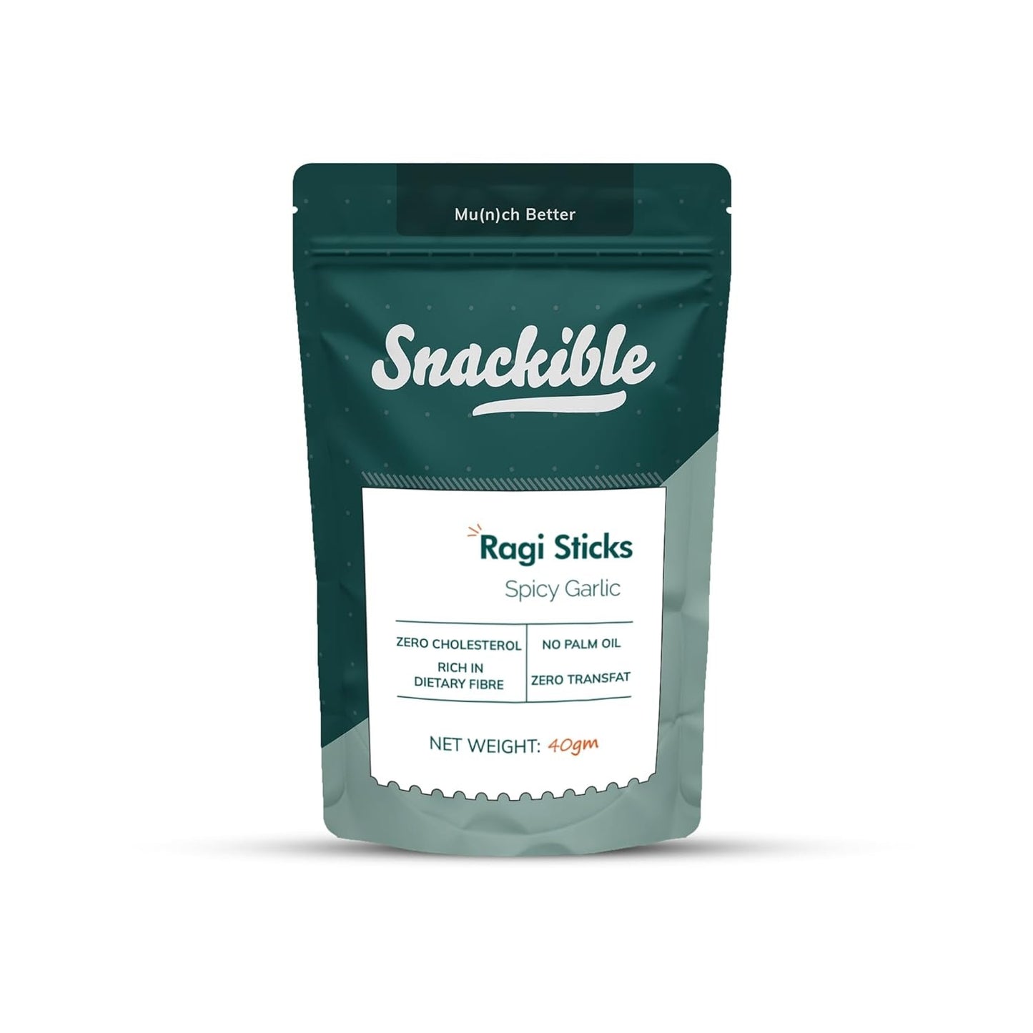 Snackible Spicy Garlic Ragi Sticks - 110 gms