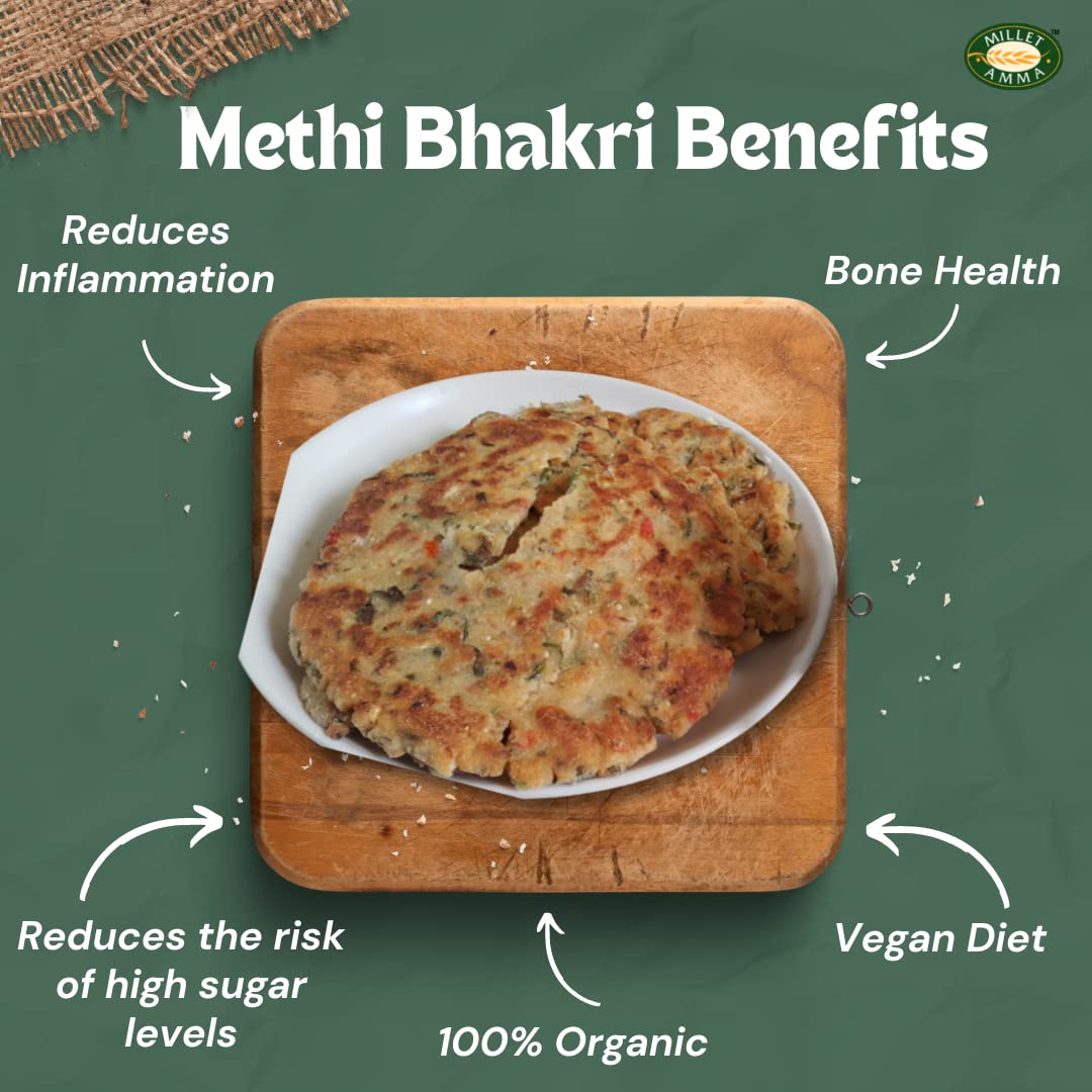 Millet Amma Baked Methi Bhakhri - 180 gms (pack of 2)