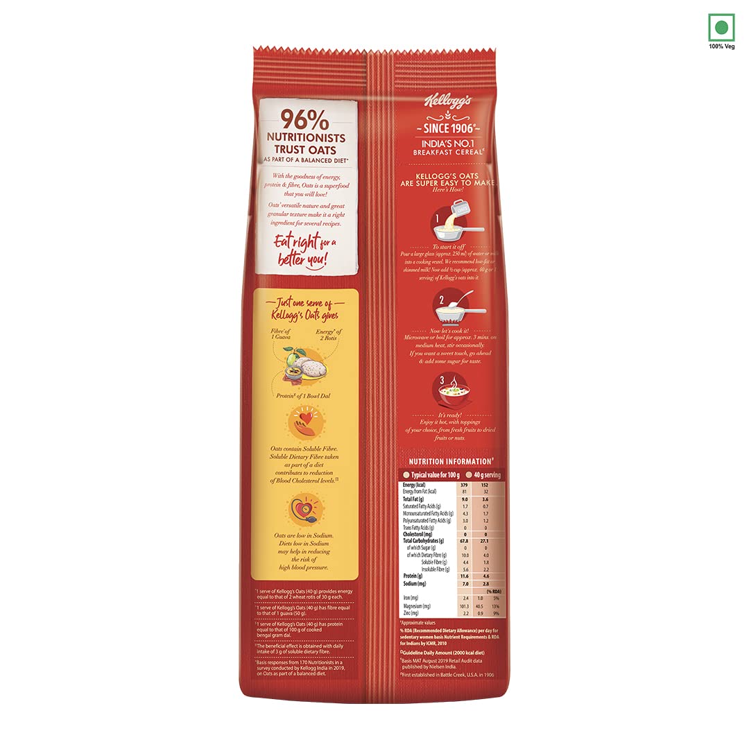 Kellogg's Oats Trusted by Nutritionists - 2 kg - Veeha Foods