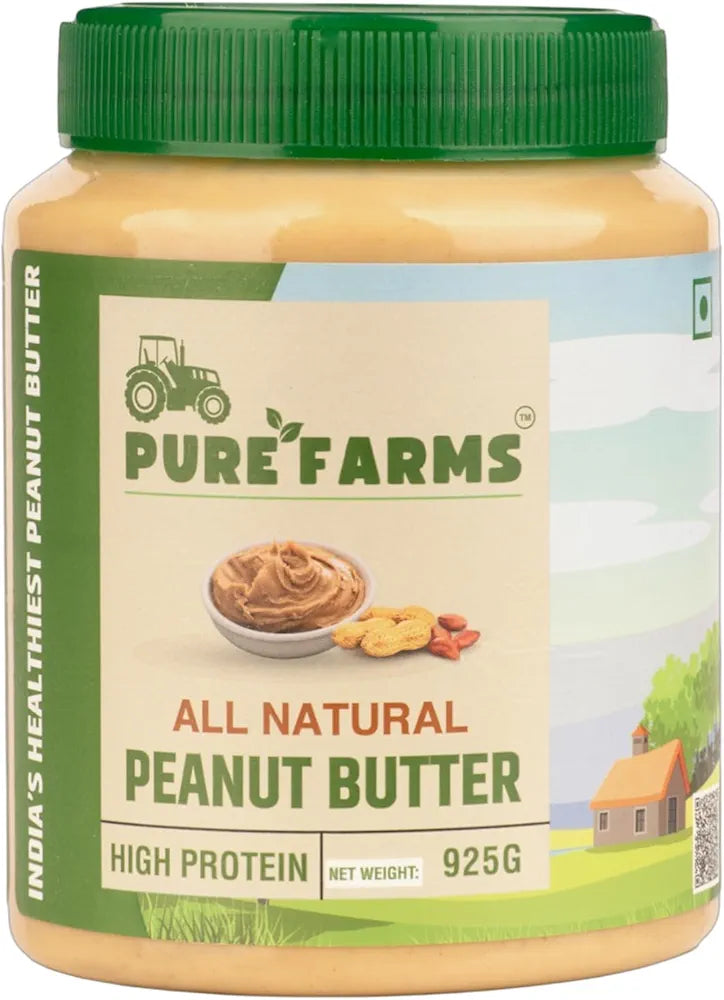 Pure Farms All-Natural Crunchy Peanut Butter - 925 gms – Veeha Foods